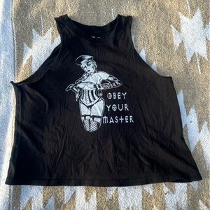 “Obey your master” muscle tee